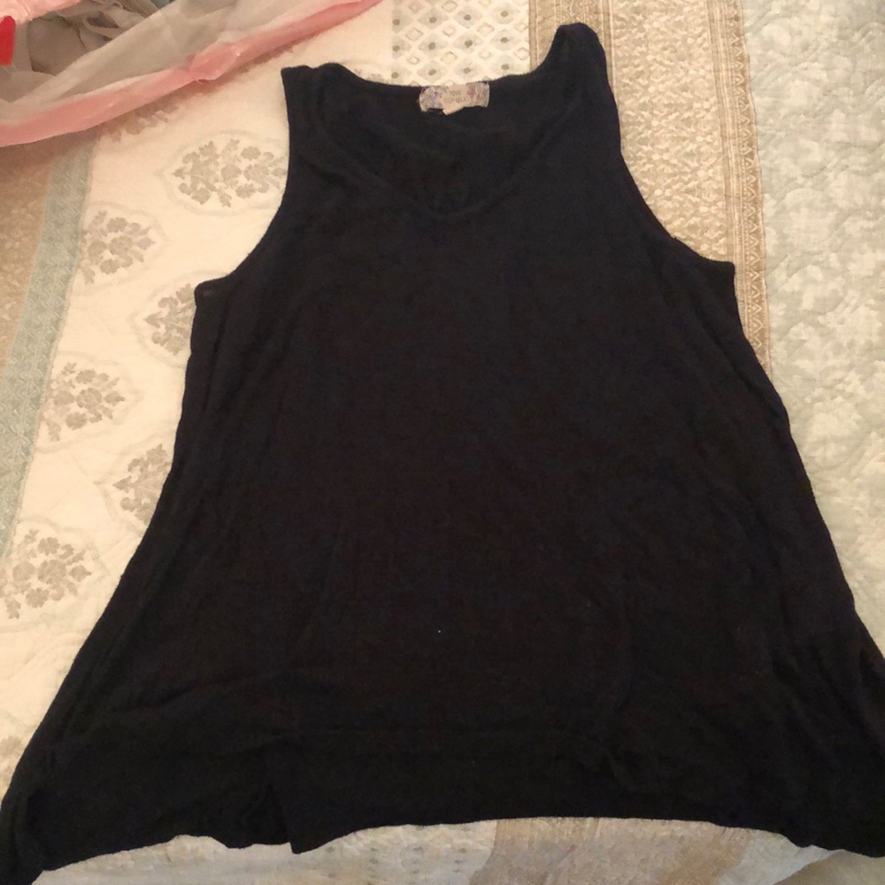 Black tank top